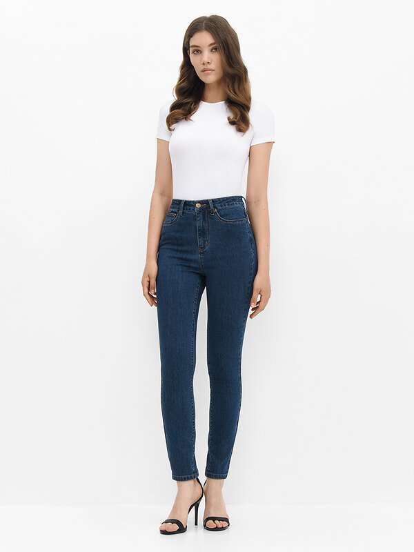 Omsa Джинсы 605032 OmD 1100 SKINNY Джинсы жен. Jeans Wash (Синий)