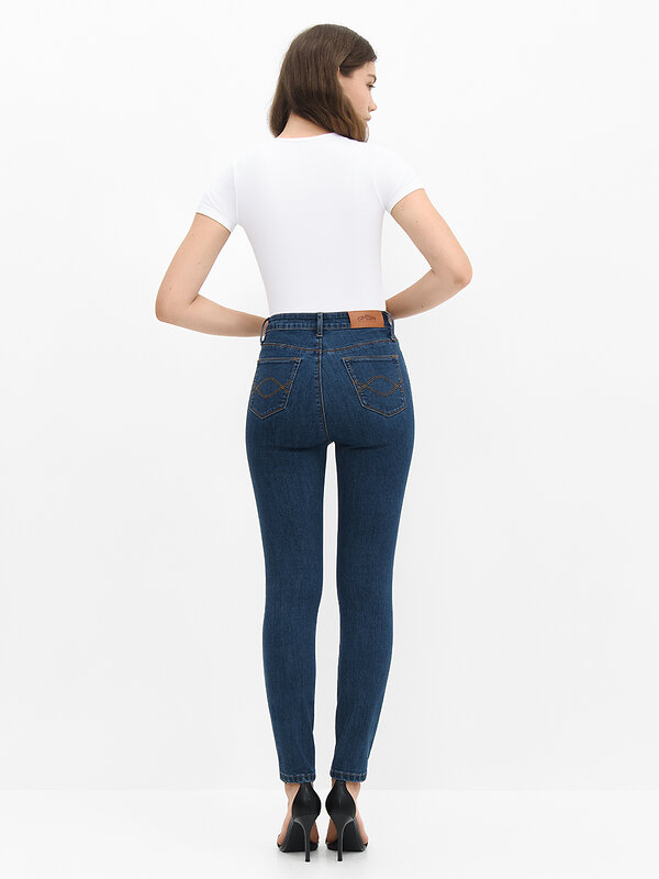Omsa Джинсы 605032 OmD 1100 SKINNY Джинсы жен. Jeans Wash (Синий)