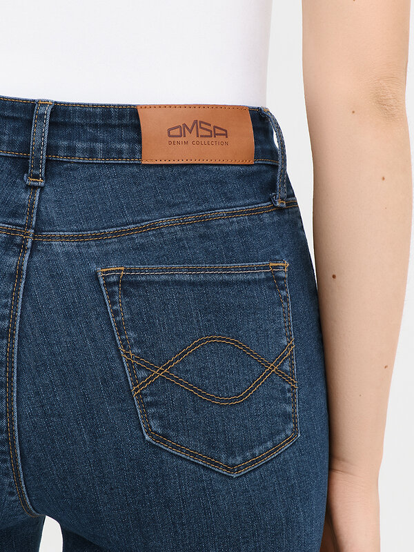 Omsa Джинсы 605032 OmD 1100 SKINNY Джинсы жен. Jeans Wash (Синий)