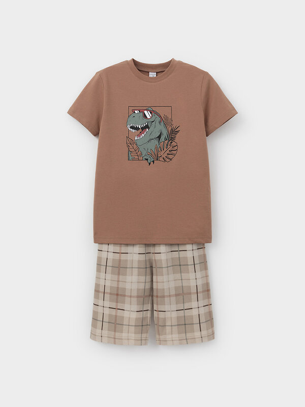CROCKID Пижама 605358 К 1528 шоколадный