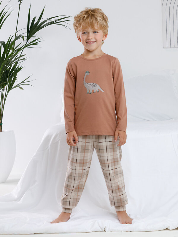 CROCKID Пижама 605359 К 1606 шоколадный