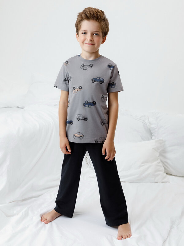 CROCKID Пижама 605369 К 1599 серый