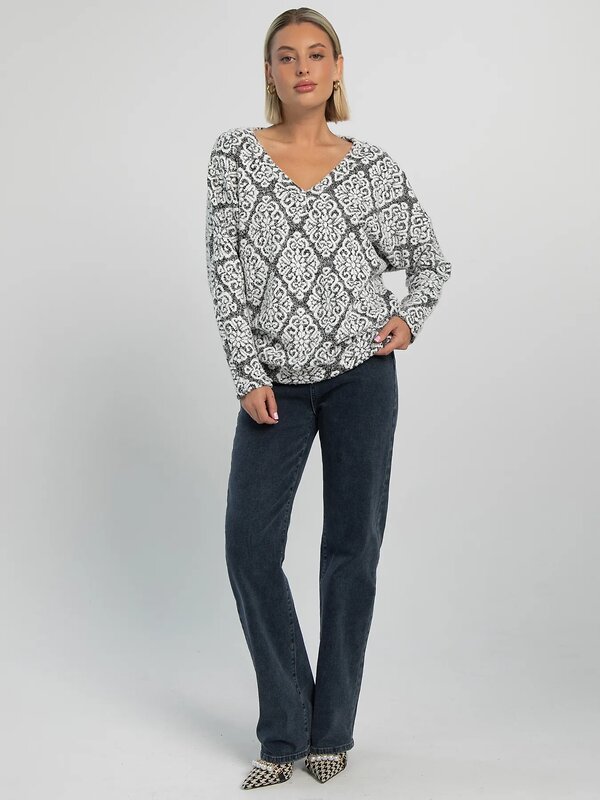 LT Collection Блуза 605550 Б16219-45М Серый