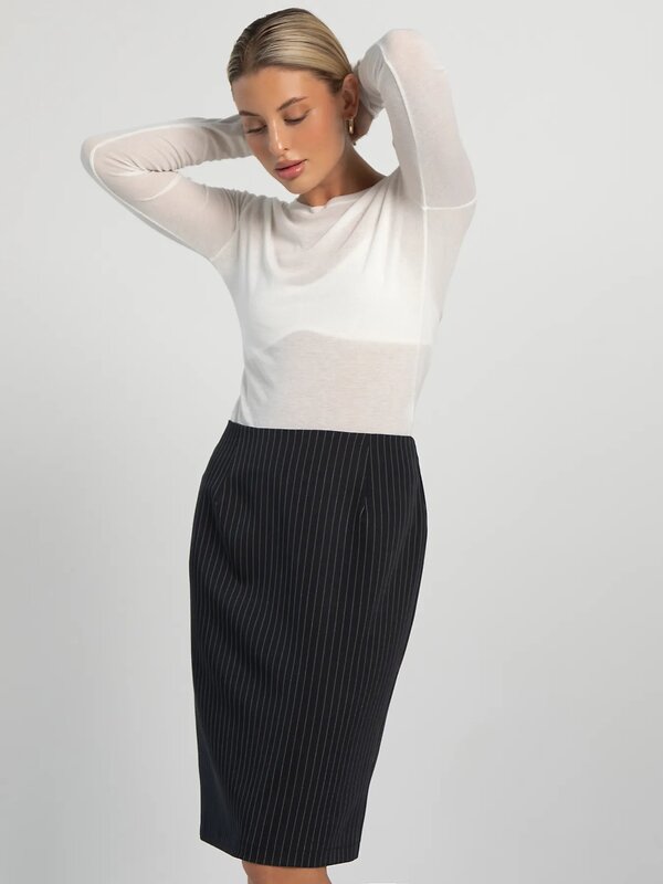 LT Collection Юбка 605556 Ю16227-8М Темно-синий