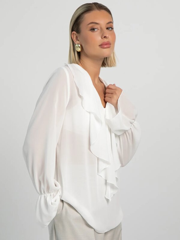 LT Collection Блуза 605560 Б16232-8М Белый