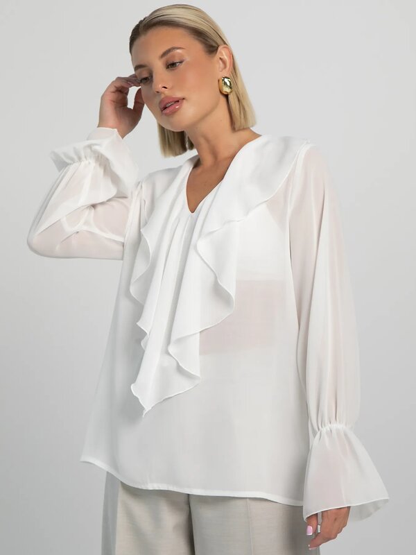 LT Collection Блуза 605560 Б16232-8М Белый