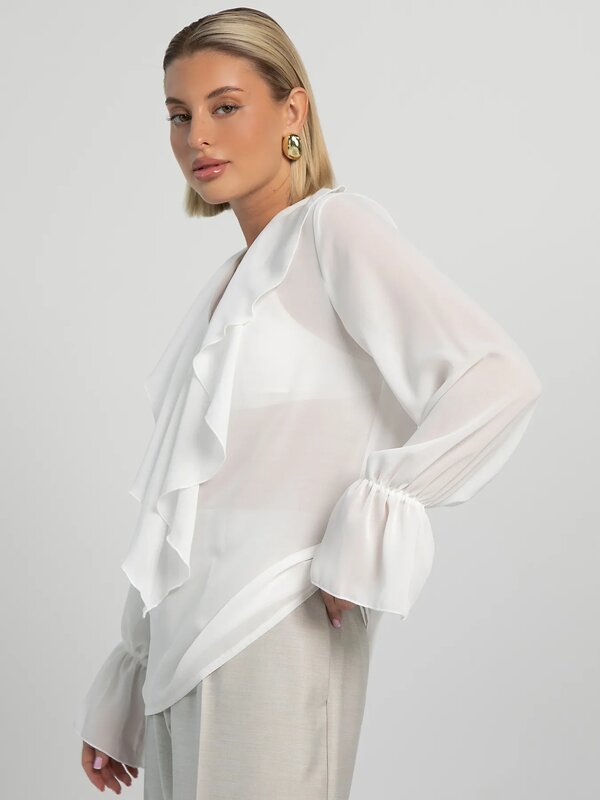 LT Collection Блуза 605560 Б16232-8М Белый