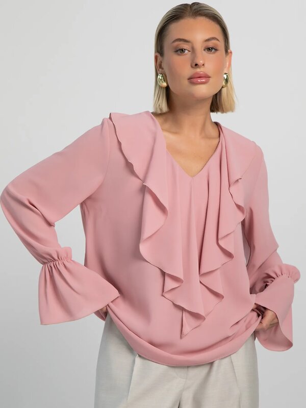 LT Collection Блуза 605562 Б16233-8М Розовый