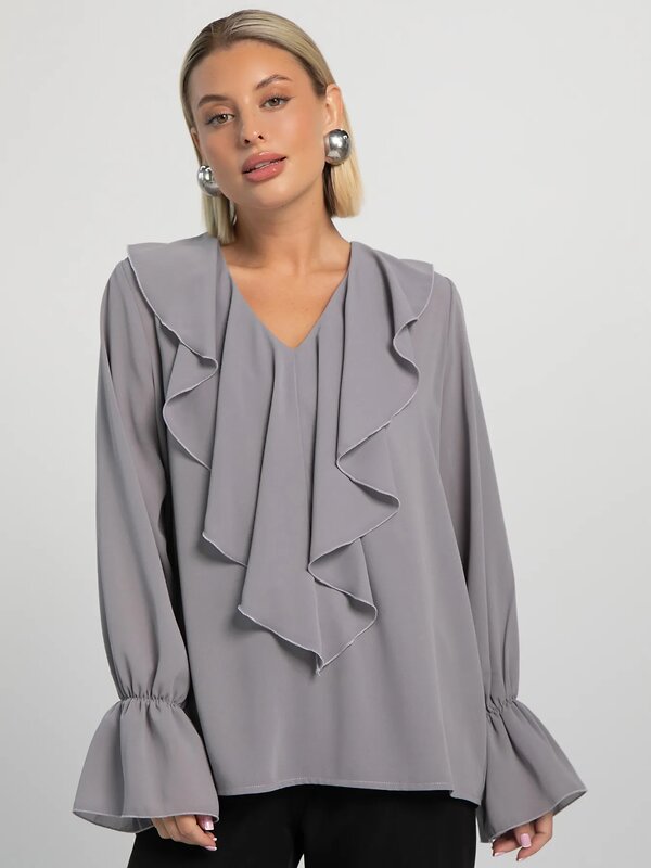LT Collection Блуза 605566 Б16234-8М Серый