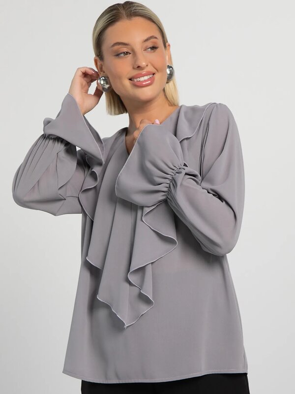 LT Collection Блуза 605566 Б16234-8М Серый