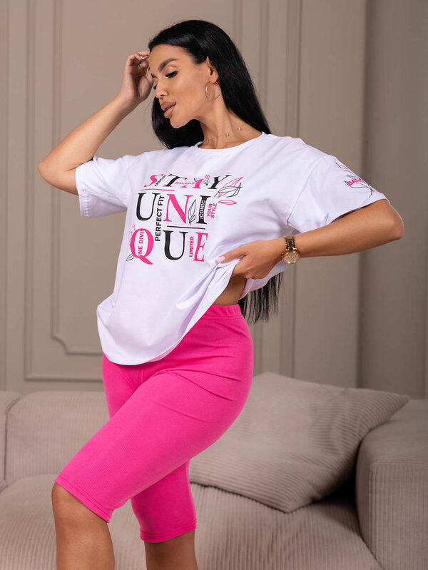 Текс-плюс Костюм 605687 00-00249493 Белый,фуксия