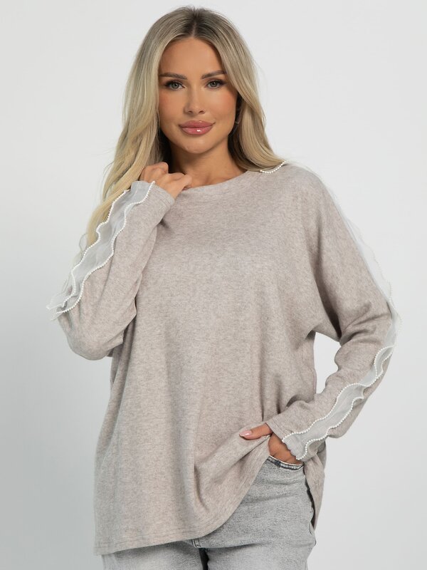 LT Collection Джемпер 605719 Б16251-1М Бежевый