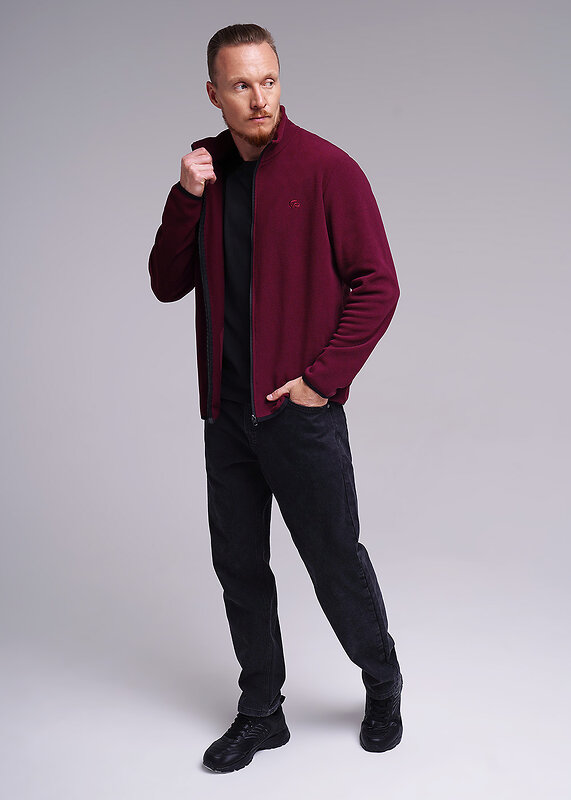 CLEVER Куртка 605878 662362л maxi(макси) т.бордовый