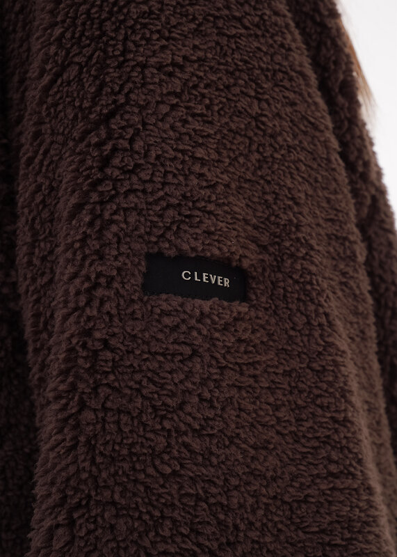 CLEVER Куртка 605912 LJ16-103/3 т.коричневый