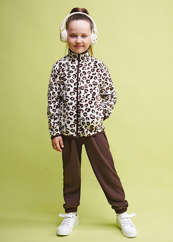 CLEVER Куртка 605969 765950лн молочный/т.коричневый