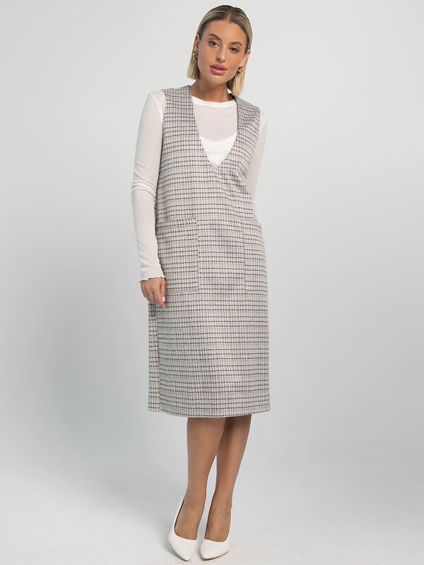 LT Collection Сарафан 606105 П16216-9М Белый