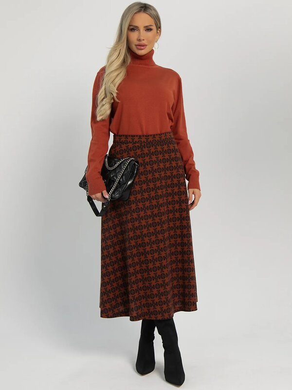 LT Collection Юбка 606202 Ю16237-53М Коричневый
