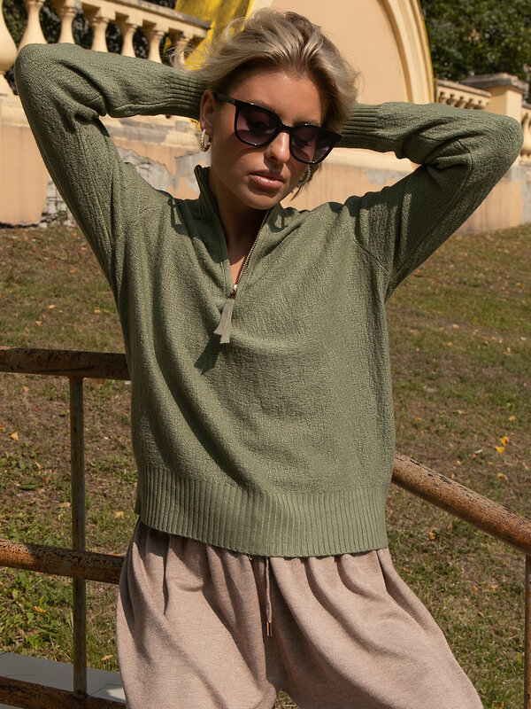 LT Collection Джемпер 606571 Б16319-7М Оливковый