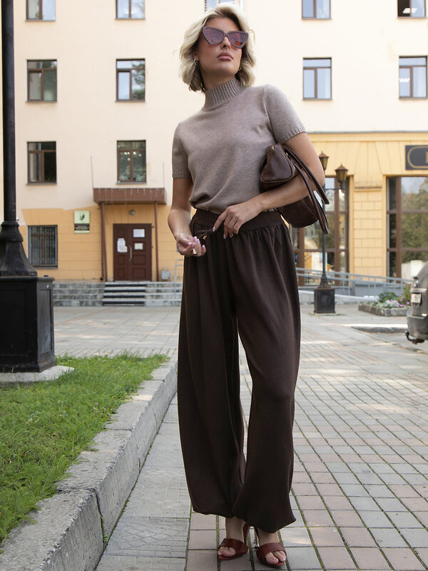 LT Collection Брюки 606646 Б16301-7М Коричневый