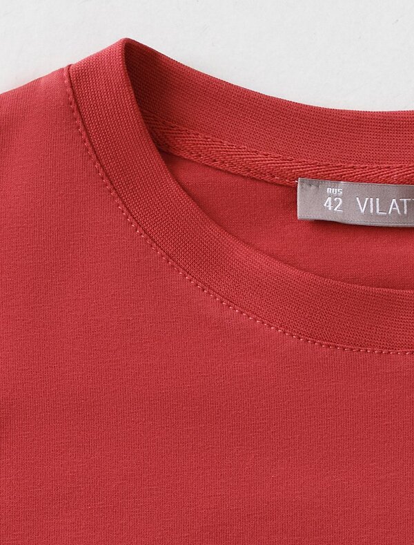 VILATTE Футболка 607425 D49.176 т.красный_vintage