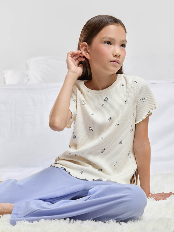 CROCKID Пижама 607504 МП 1685 молочный, сиреневый