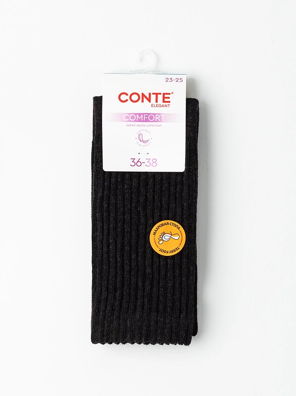 Conte elegant Носки 607760 COMFORT (махр. стопа) 25С-40/1СП черный