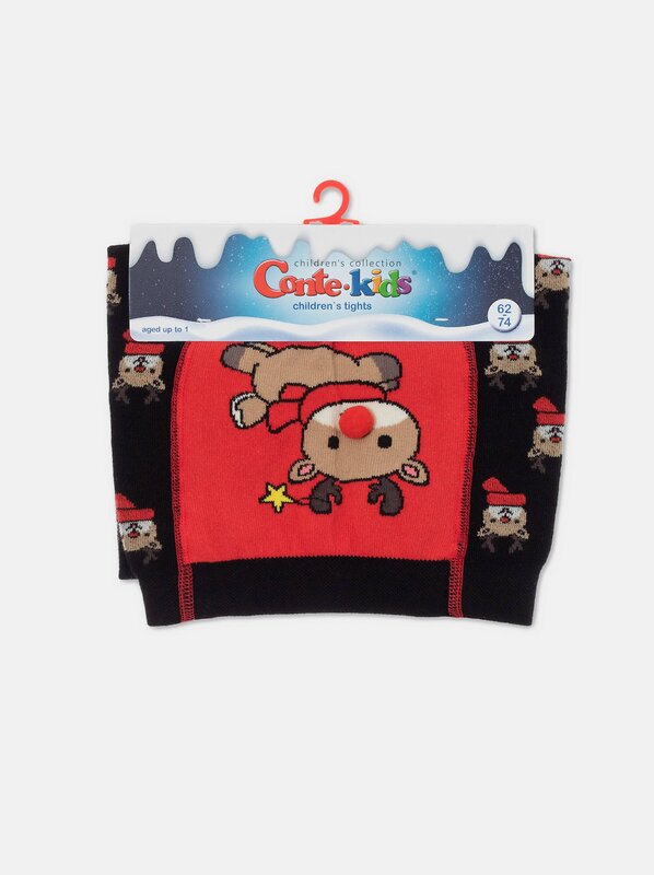 CONTE-KIDS Колготки 607780 NEW YEAR 21С-31/1СП черный
