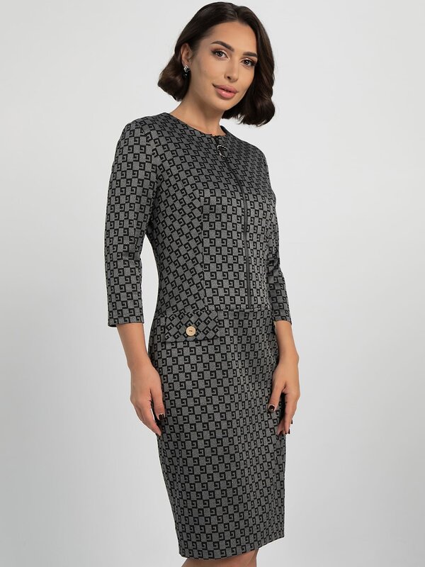 LT Collection Платье 608246 П16040-19М Серый