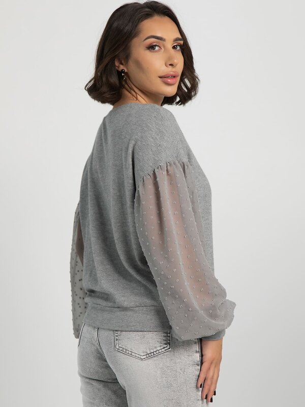 LT Collection Джемпер 608669 Б16325-1М Серый