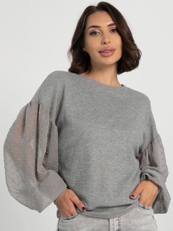 LT Collection Джемпер 608669 Б16325-1М Серый
