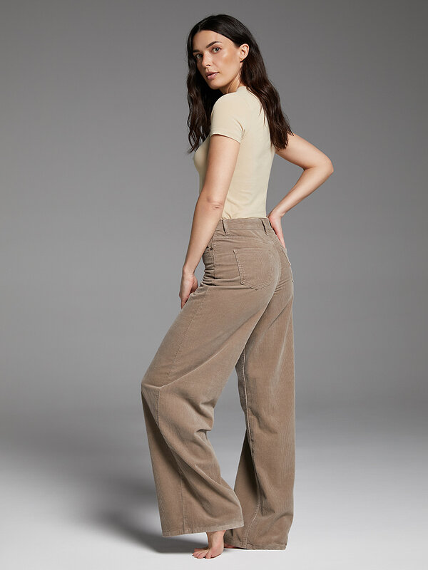 Omsa Брюки 608728 OmD 150 WIDE LEG Брюки вельвет жен. Beige (Бежевый)