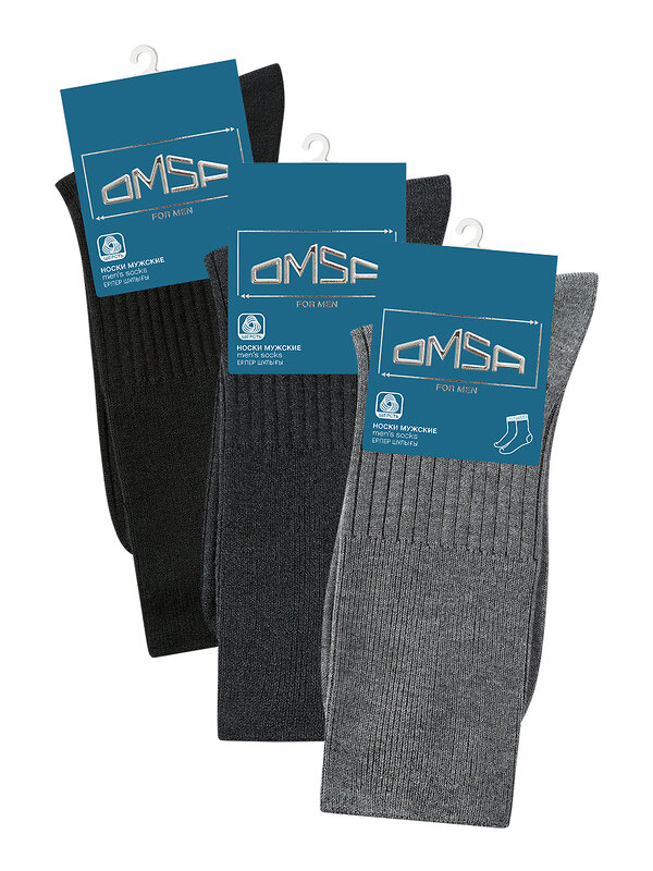 Omsa Носки 608734 OMSA COMFORT 310, WO+PC Grigio Chiaro (Серый)