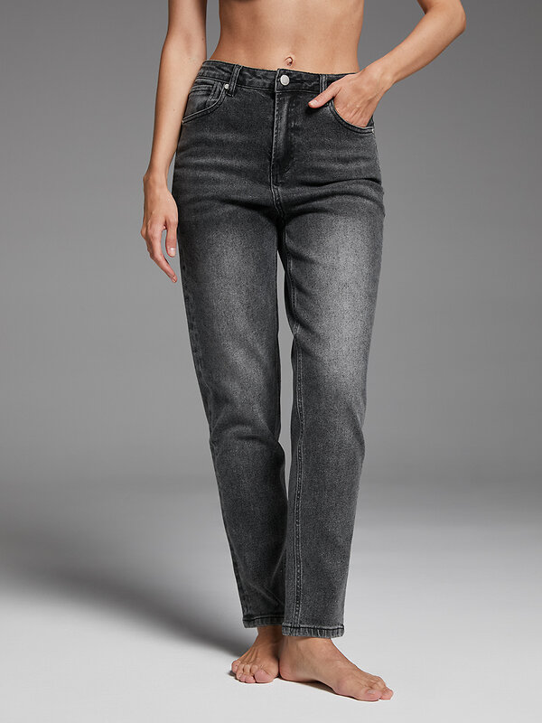 Omsa Джинсы 609315 OmD 1300 MOM Grigio Scuro Wash (Серый)