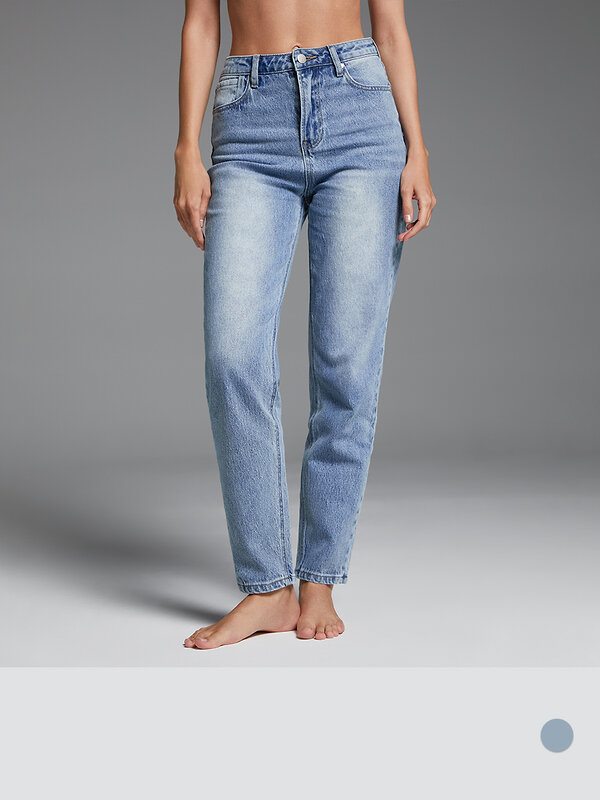 Omsa Джинсы 609317 OmD 1300-1 MOM Jeans Chiaro Wash (Синий)