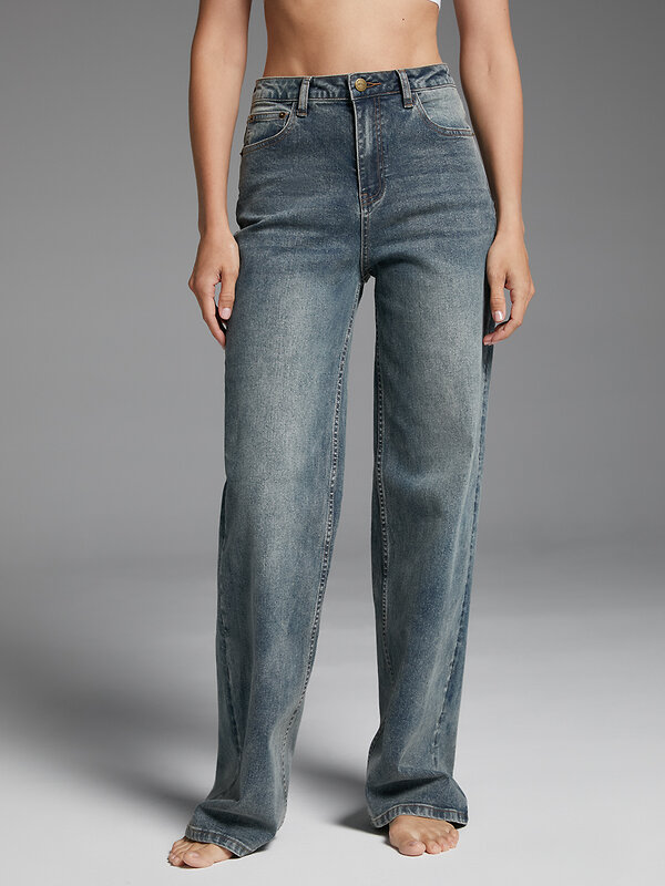 Omsa Джинсы 609318 OmD 1400 STRAIGHT Grigio Jeans Wash (Серый)