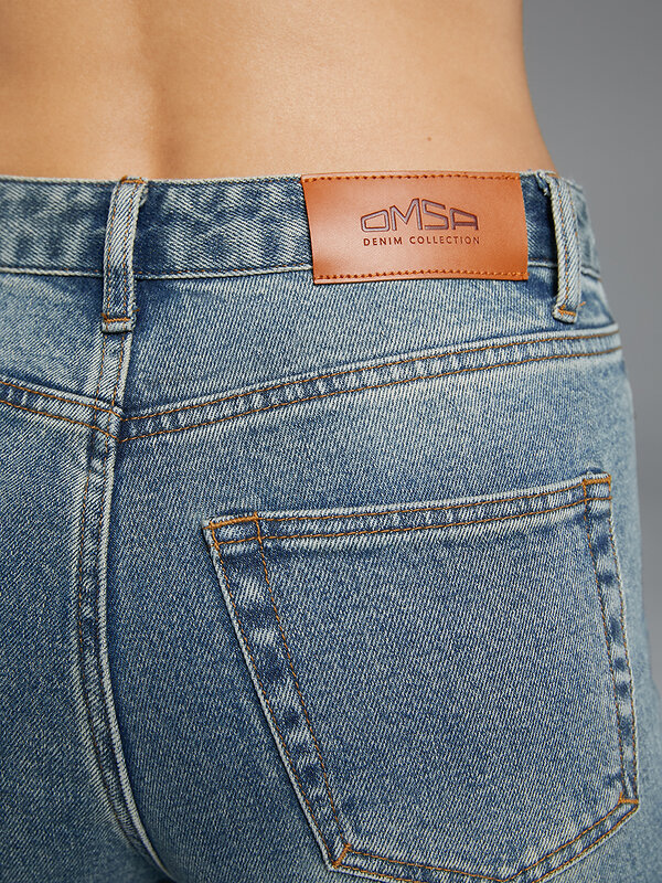 Omsa Джинсы 609319 OmD 1500 WIDE LEG Grigio Jeans Wash (Серый)