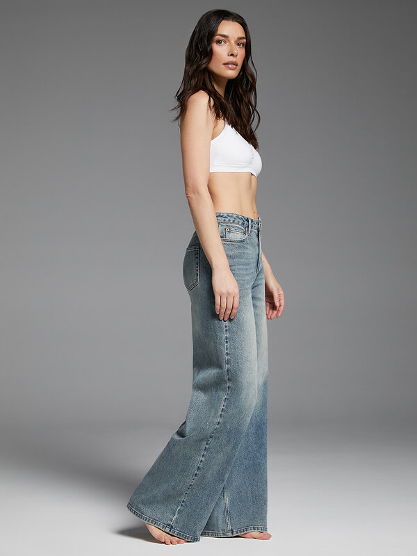 Omsa Джинсы 609319 OmD 1500 WIDE LEG Grigio Jeans Wash (Серый)
