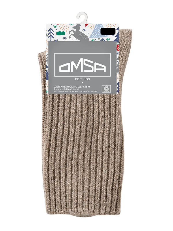 Omsa Носки 609323 OMSA kids   Calzino 21C10 с шерстью кролика, WA+PC Beige (Бежевый)