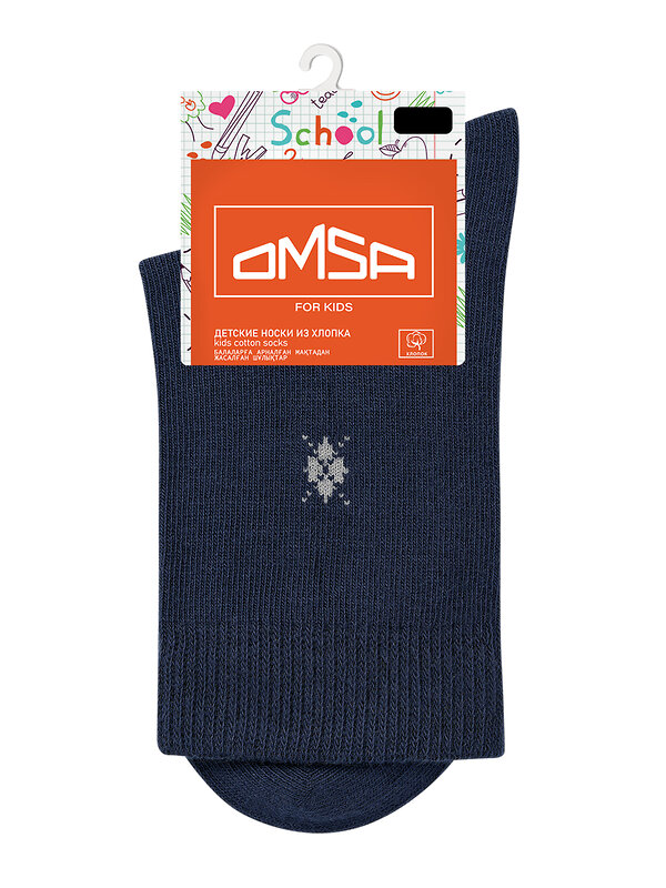 Omsa Носки 609324 OMSA kids   Calzino 23C01 (Ромб) Blu (Синий)