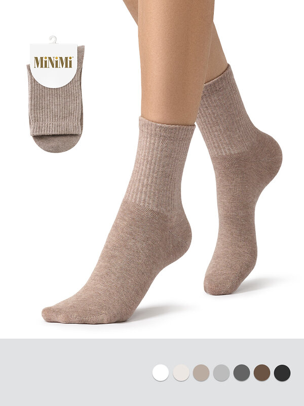Minimi Носки 609339 MINI COTONE 1205 Beige Melange (Бежевый)