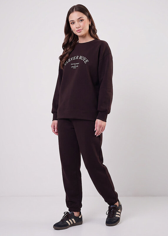 CLEVER Джемпер 609403 LSW16-106 т.коричневый