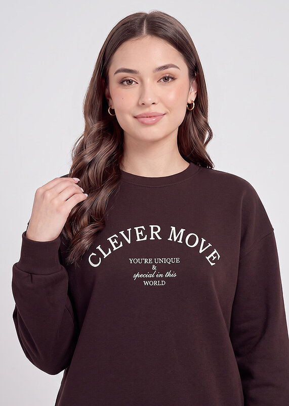 CLEVER Джемпер 609403 LSW16-106 т.коричневый