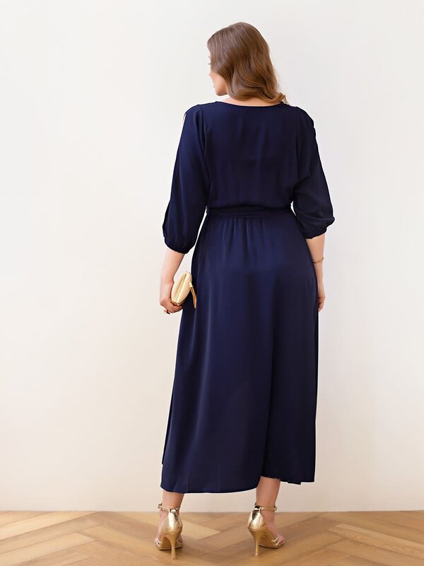 LT Collection Платье 609618 П16367-1М синий