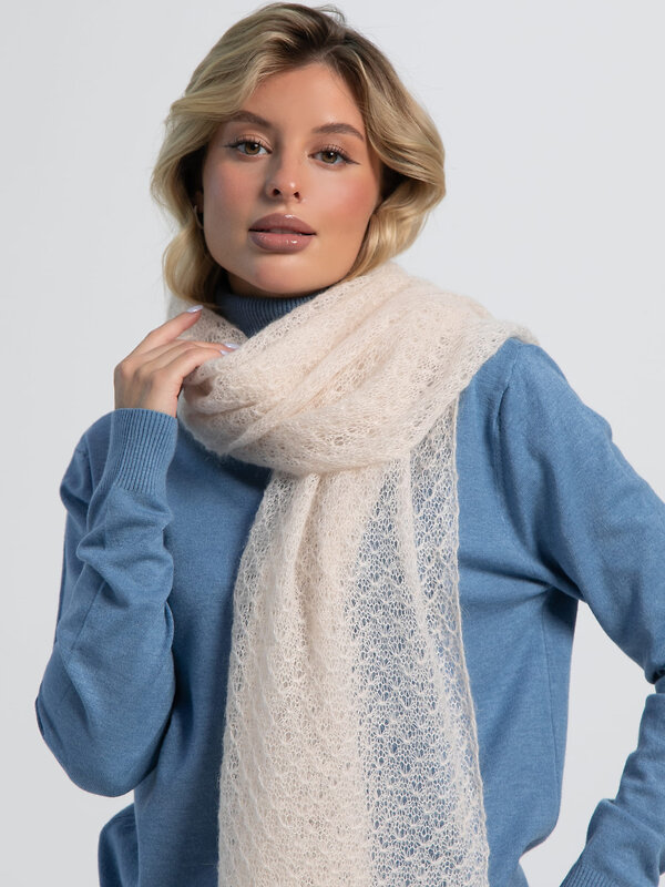 LT Collection Шарф 609848 ВП06-1М Молочный