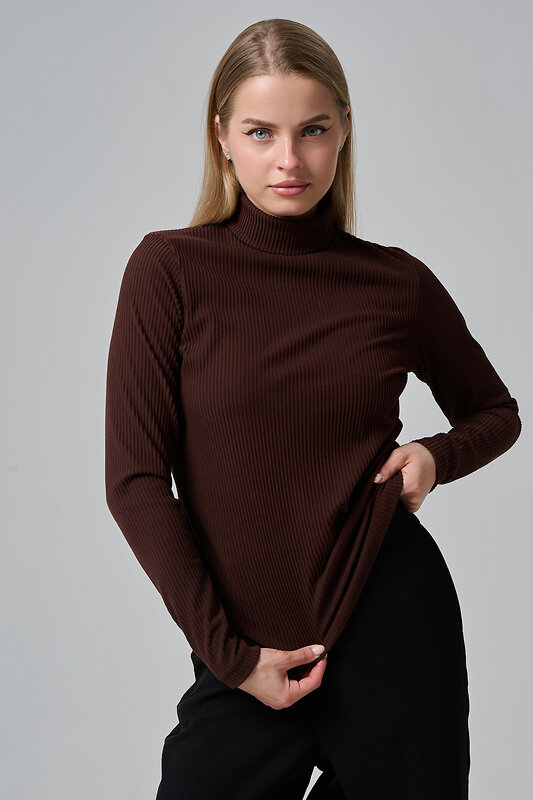 Натали Водолазка 609944 14648 шоколад
