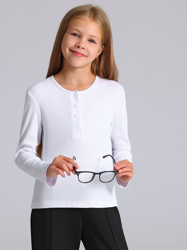 Апрель Лонгслив 610018 1ДДЛД5221033 белый