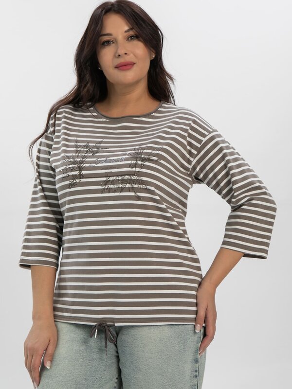 LT Collection Блуза 610276 Б16386-20М Коричневый