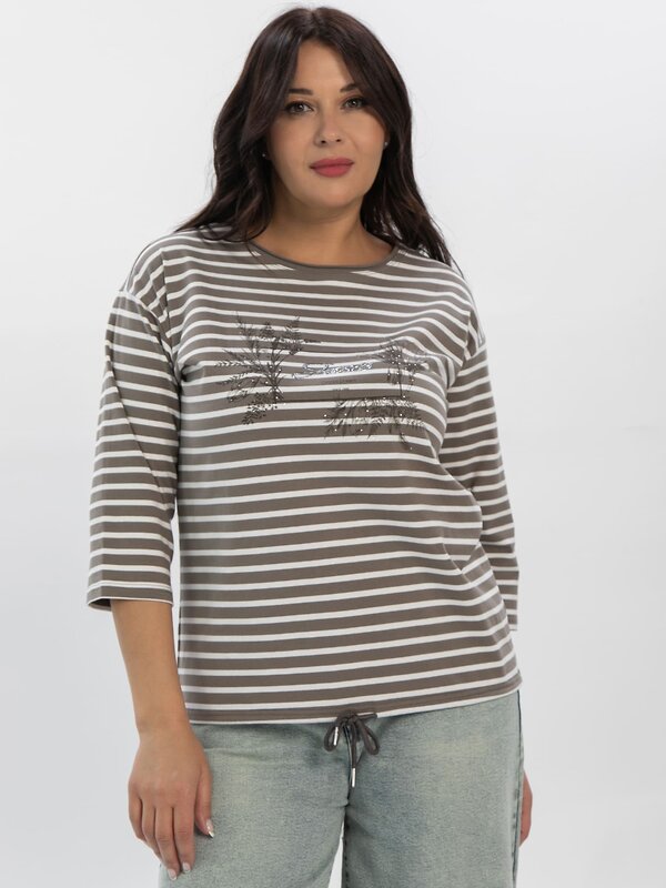LT Collection Блуза 610276 Б16386-20М Коричневый