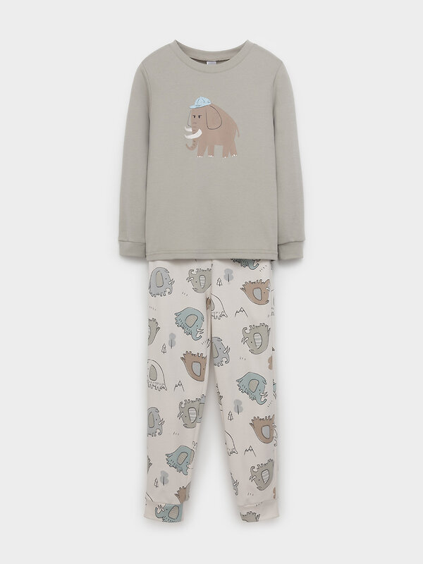 CROCKID Пижама 610320 МП 1679 серо-зеленый