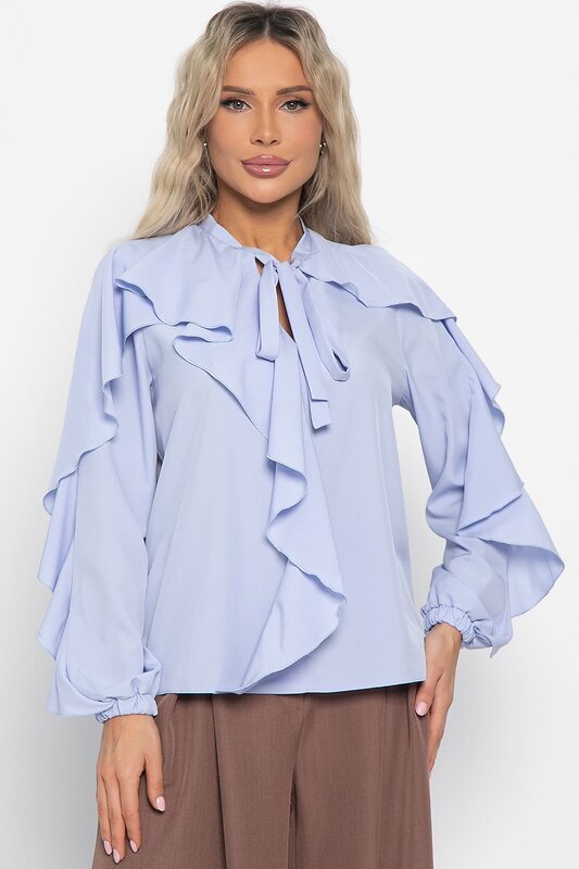LT Collection Блуза 611042 Б16395-5М Голубой